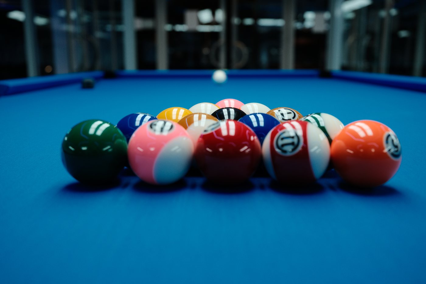 Billardkugeln in der DrehPunkt Billard Bar